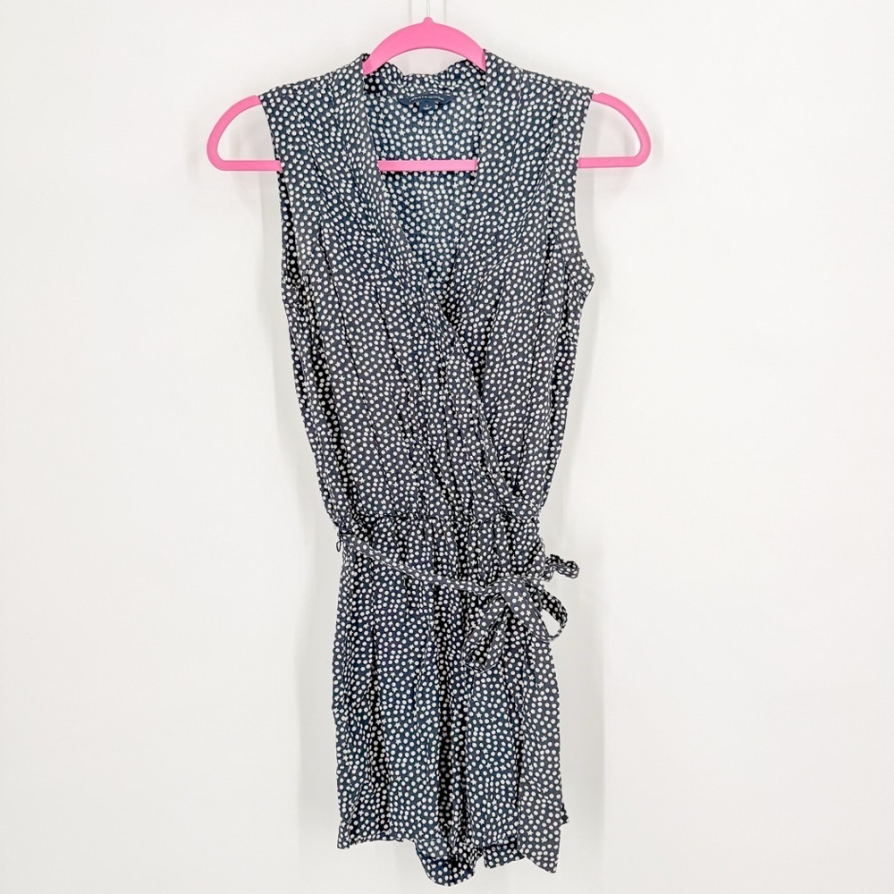 Tommy Hilfiger Black and White Polka Dot Romper
